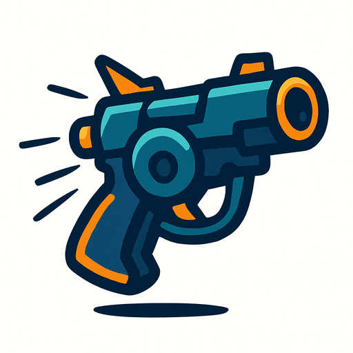 hareketli silah.
In-Game asset.  2d.  High contrast.  No shadows