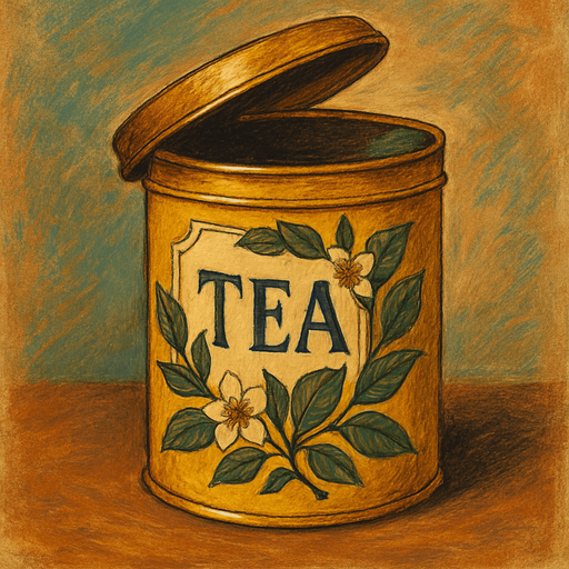 Turn the tea can and open the lid a little