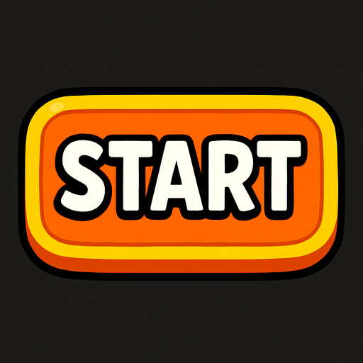 Start button.
In-Game asset.  2d.  High contrast.  No shadows