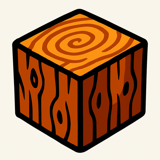 BloockWood.
In-Game asset.  2d.  High contrast.  No shadows