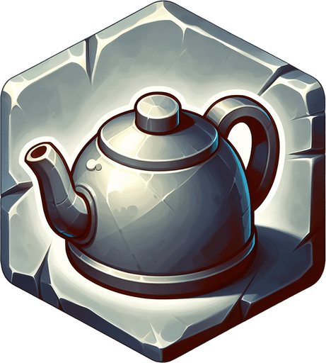 котел в стиле hand-paint.
Single Game Texture.  In-Game asset.  2d.  Blank background.  High contrast.  No shadows