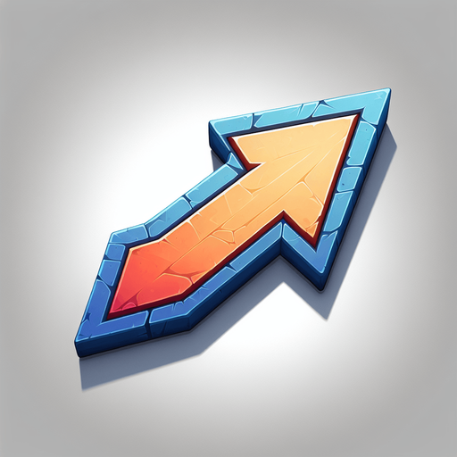 arrow Left.
Single Game Texture. In-Game asset. 2d. Blank background. High contrast. No shadows.