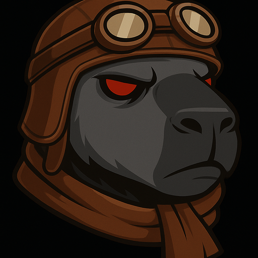 Ponle un gorro de piloto cafe  y una bufanda cafe. Simulando que es un piloto