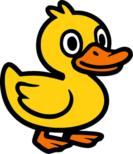 Duck.
In-Game asset.  2d.  High contrast.  No shadows
