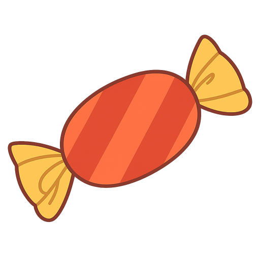 candy. No background. Transparent background. Blank background. No shadows. 2d. In-Game asset. flat