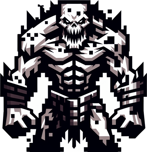 An image where a player can consider it a real enemy.
Single Game Texture. In-Game asset. 2d. Blank background. High contrast. No shadows.