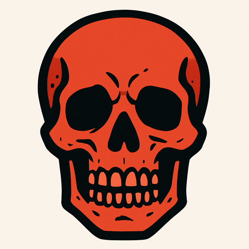 dead head.
In-Game asset.  2d.  High contrast.  No shadows