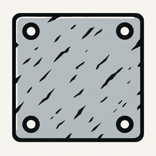 Make a 2D top down flat image of Metal.
In-Game asset.  2d.  High contrast.  No shadows