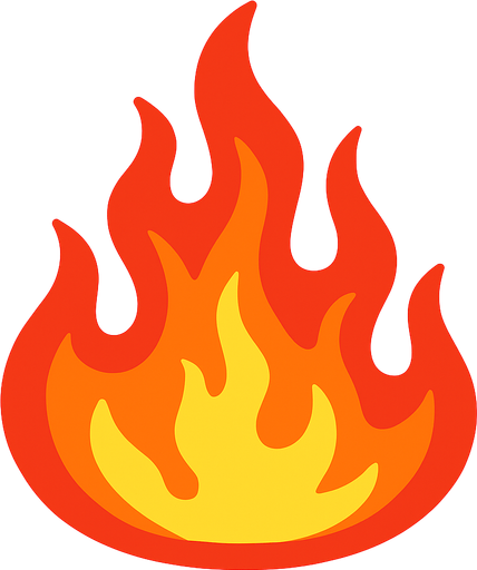 Fuego.
In-Game asset.  2d.  High contrast.  No shadows