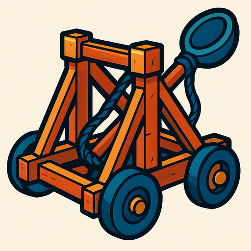 catapult.
In-Game asset.  2d.  High contrast.  No shadows