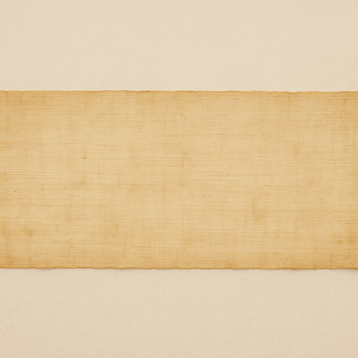 thin and long papyrus paper. Horizontally long