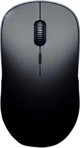 computer mouse top view.
Single Game Texture. In-Game asset. 2d. Blank background. High contrast. No shadows.
