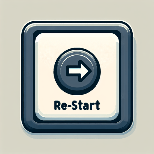 Light gray square, With a re-start symbol in middle.black boderline around outerend of button. flat shaded, hyper-casual game. 2D. Blank background. High contrast. No shadows. Single Game Texture. In-Game asset. 2d. Blank background. High contrast. No shadows.