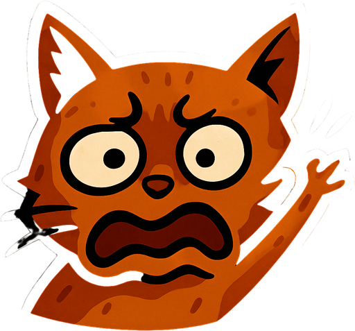 make this cat with silly face looks like that ◑_◐ (╯‵□′)╯