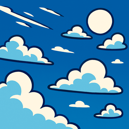 sky.
In-Game asset.  2d.  High contrast.  No shadows