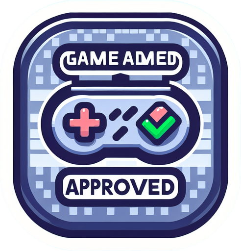 Sticker_approved_code.
Single Game Texture.  In-Game asset.  2d.  Blank background.  High contrast.  No shadows