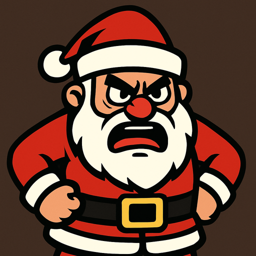 Santa angry
In-Game asset.  2d.  High contrast.  No shadows