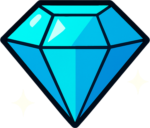 diamond.
In-Game asset.  2d.  High contrast.  No shadows