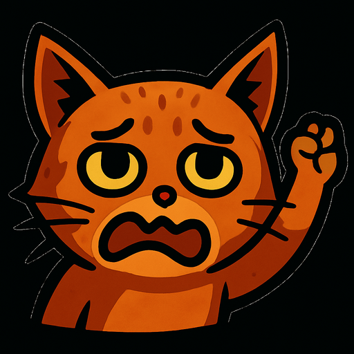 make this cat with silly face looks like that ◑_◐ (╯‵□′)╯