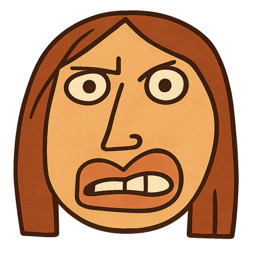 a woman head. No background. Transparent background. Blank background. No shadows. 2d. In-Game asset. flat