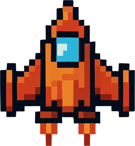 8 bit space ship