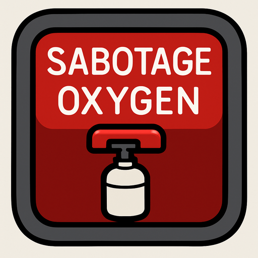 among us sabotageOxygenButton.
In-Game asset.  2d.  High contrast.  No shadows