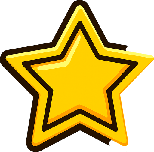 star.
In-Game asset.  2d.  High contrast.  No shadows