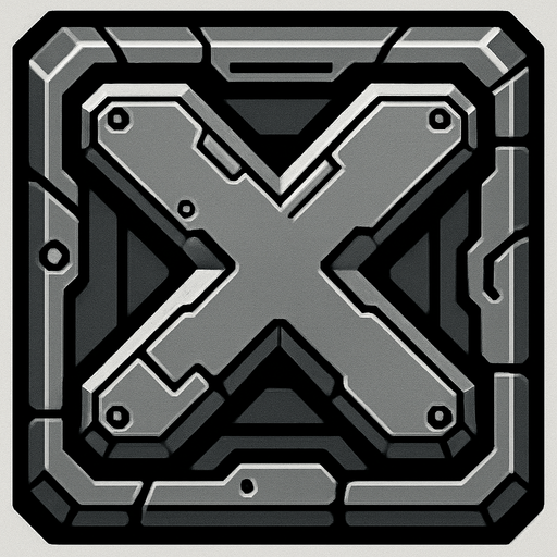i want a try or peddle block image texute is robotic.
In-Game asset.  2d.  High contrast.  No shadows