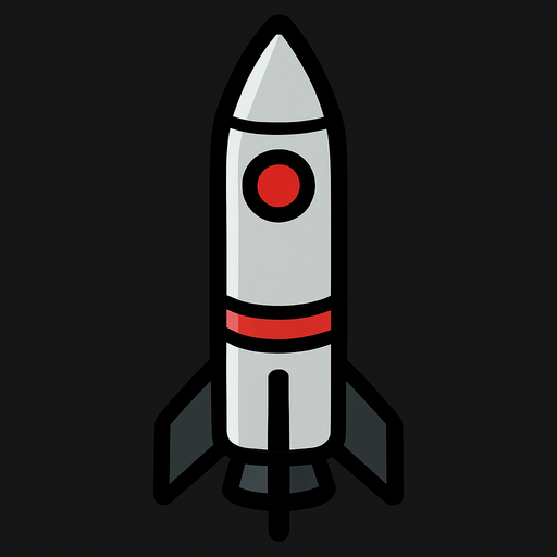 create a missile rocket.
In-Game asset.  2d.  High contrast.  No shadows