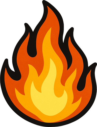 ateş.
In-Game asset.  2d.  High contrast.  No shadows