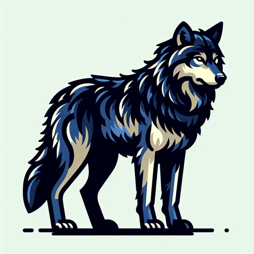 An animated image a fierce wolf.
Single Game Texture. In-Game asset. 2d. Blank background. High contrast. No shadows.