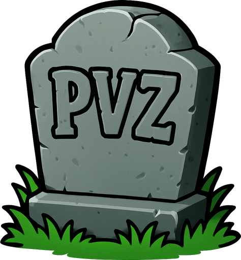 lapida estilo PVZ.
In-Game asset.  2d.  High contrast.  No shadows