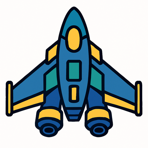 spaceship.
In-Game asset.  2d.  High contrast.  No shadows