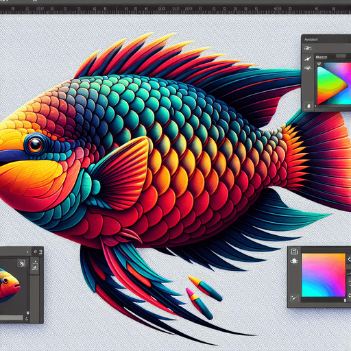 A realistic Parrotfish.
Single Game Texture. In-Game asset. 2d. Blank background. High contrast. No shadows.