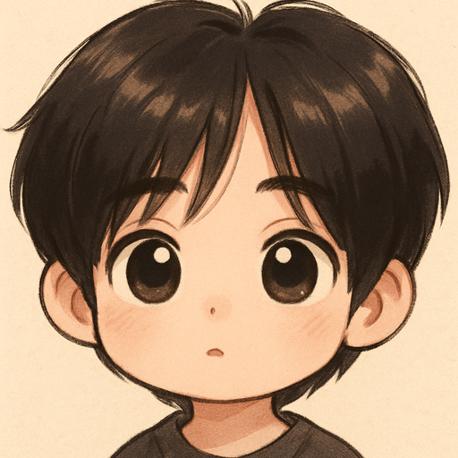 make him in cartoon chibi style, retains his characteristic features as his round face with soft cheeks, big innocent baby eyes and a curious maknae look