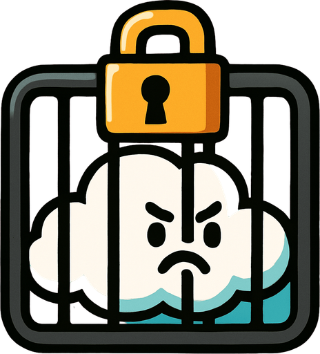 trapped cloud.
In-Game asset.  2d.  High contrast.  No shadows