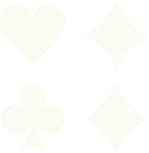Heart, spade, club, diamond. No background. No shade. Single Game Texture. In-Game asset. 2d. Blank background. High contrast. No shadows..
Single Game Texture. In-Game asset. 2d. Blank background. High contrast. No shadows.