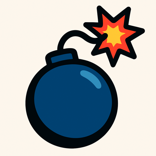 bomb.
In-Game asset.  2d.  High contrast.  No shadows
