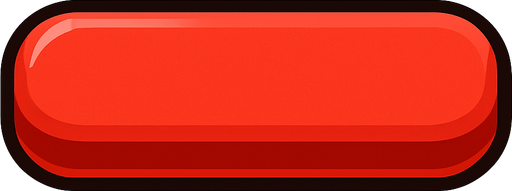 Long Bright red button.
In-Game asset.  2d.  High contrast.  No shadows