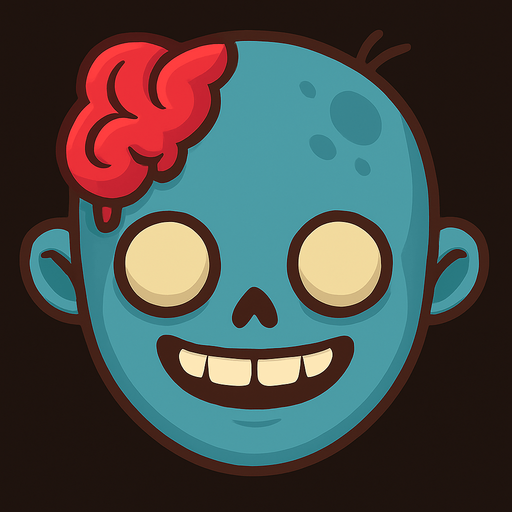Make its skin blue and make it smile