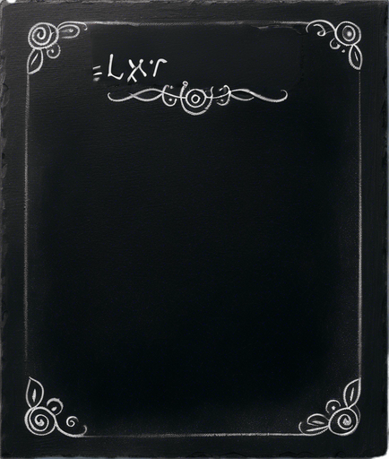 small text "ELIXIR" written in chalk