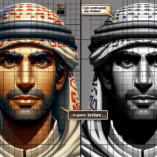 Man.
Single Game Texture. In-Game asset. 2d. Blank background. High contrast. No shadows.