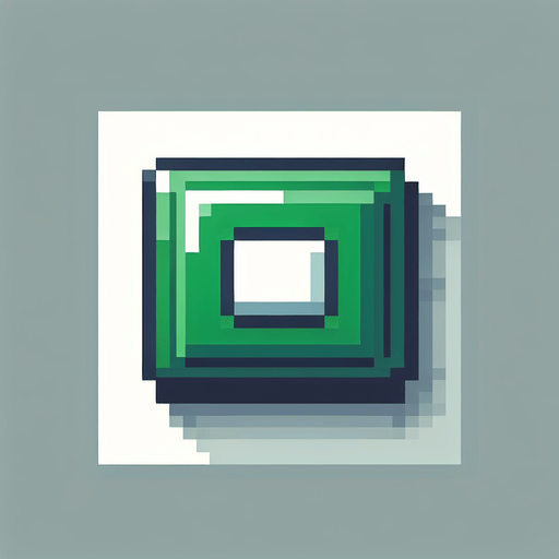 green plain UI button. pixelated. 8 bit. rectangular. Single Game Texture. In-Game asset. 2d. Blank background. High contrast. No shadows.