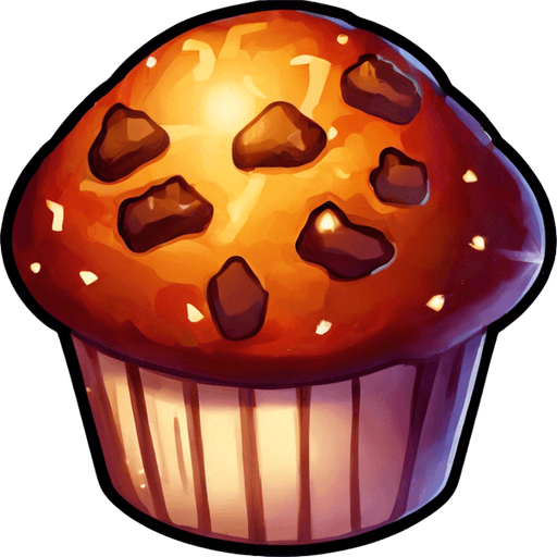 Glitter on muffin