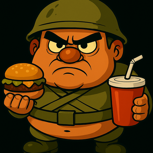 Elinde hamburger ve kola olsun