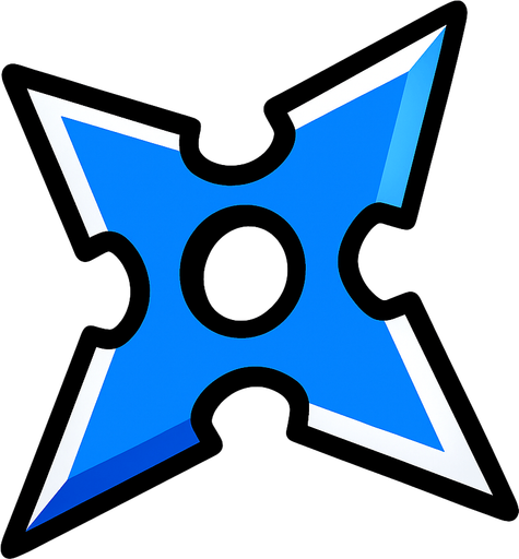 Survivor.io style 2D shuriken made by HABBY PTE. LTD..
In-Game asset.  2d.  High contrast.  No shadows