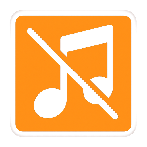 music sound off.
In-Game asset.  2d.  High contrast.  No shadows