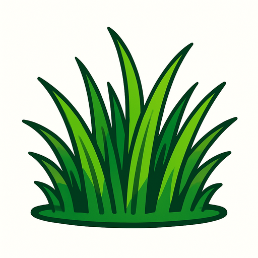 gras.
In-Game asset.  2d.  High contrast.  No shadows