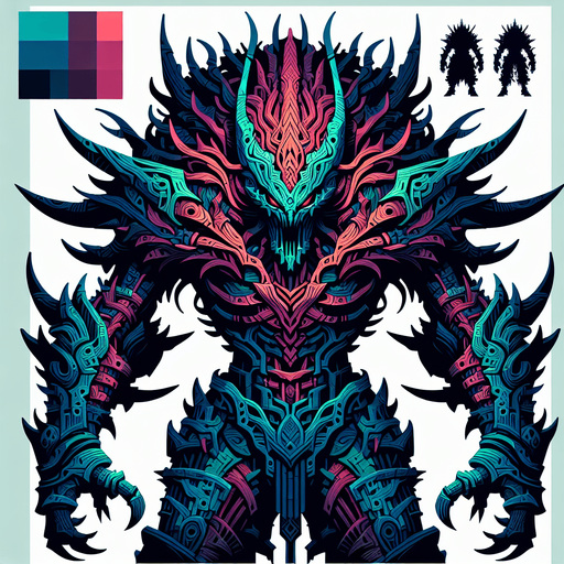 Enemy.
Single Game Texture. In-Game asset. 2d. Blank background. High contrast. No shadows.