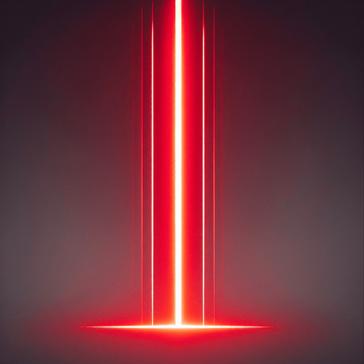 vertical line red laser.
Single Game Texture.  In-Game asset.  2d.  Blank background.  High contrast.  No shadows
